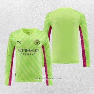 Maglia Manchester City Portiere 2023-24 Manica Lunga Verde