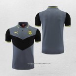 Maglia Polo Borussia Dortmund 22-23 Grigio e Nero