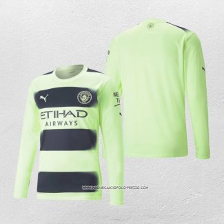 Terza Maglia Manchester City 22-23 Manica Lunga