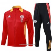 Tuta da Track Giacca Bayern Monaco Rosso 24-25 Giallo