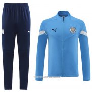 Tuta da Track Giacca Manchester City 2022-2023 Blu