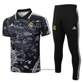 Conjunto Polo Real Madrid Nero Dragon 24-25