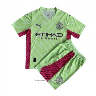 Maglia Manchester City Portiere 2023-24 Bambino Verde