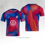 Maglia Prematch Stati Uniti 2024 Blu e Rosso