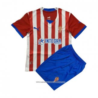 Prima Maglia Sporting Gijon 22-23 Bambino