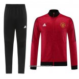 Tuta da Track Giacca Manchester United 2023-24 Rosso