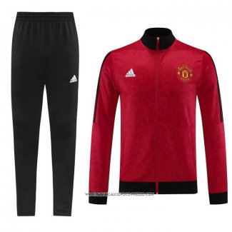 Tuta da Track Giacca Manchester United 2023-24 Rosso