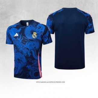 Maglia Allenamento Real Madrid 2024 Blu Dragon -25