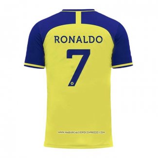 Prima Maglia Al Nassr Giocatore Ronaldo 22-23