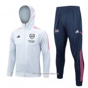 Tuta con Cappuccio Arsenal 23-24 Grigio