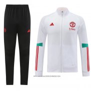 Tuta da Track Giacca Manchester United 23-24 Bianco