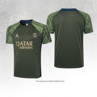 Maglia Allenamento Paris Saint-Germain Jordan Verde 24-25