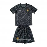 Maglia Francia Portiere 2024 Bambino Nero