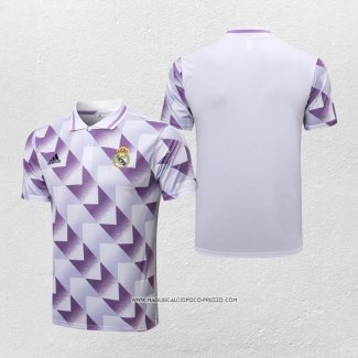 Maglia Polo Real Madrid 22-23 Bianco e Purpura