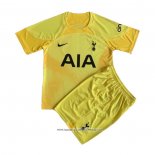 Maglia Tottenham Hotspur Portiere 22-23 Bambino Giallo