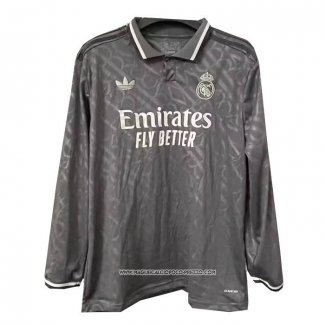 Terza Maglia Real Madrid Manica Lunga 24-25