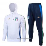 Tuta da Track Felpa Italia 2024 Bambino Bianco -25