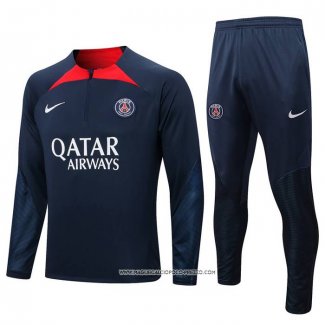 Tuta da Track Felpa Paris Saint-Germain 22-23 Blu Scuro