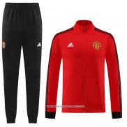 Tuta da Track Giacca Manchester United 23-24 Rosso