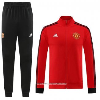 Tuta da Track Giacca Manchester United 23-24 Rosso