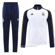 Tuta da Track Giacca Real Madrid 22-23 Bianco e Blu