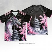 Maglia Giappone Nero e Rosa Thailandia Dragon 24-25