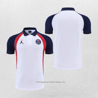 Maglia Polo Paris Saint-Germain Jordan 2022-23 Bianco