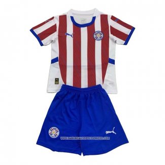 Prima Maglia Paraguay 2024 Bambino