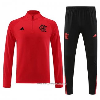 Tuta da Track Felpa Flamengo 2023-24 Rosso