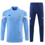 Tuta da Track Felpa Manchester City 22-23 Blu