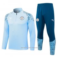 Tuta da Track Felpa Manchester City 23-24 Blu