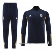 Tuta da Track Felpa Real Madrid 2023-24 Blu