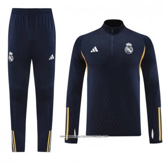 Tuta da Track Felpa Real Madrid 2023-24 Blu