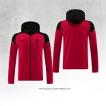 Giacca con Cappuccio Milan Rosso 24-25