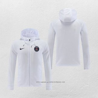 Giacca con Cappuccio Paris Saint-Germain 2022-23 Bianco