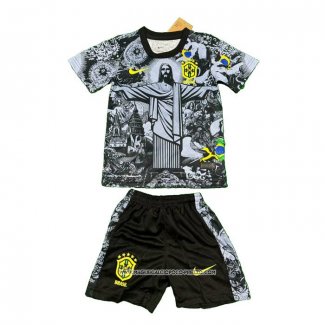 Maglia Brasile 2024 Bambino Nero Jesus -25