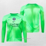 Maglia Paris Saint-Germain Portiere 22-23 Manica Lunga Verde