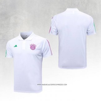 Maglia Polo Bayern Monaco 23-24 Bianco