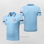 Maglia Polo Manchester City 22-23 Blu