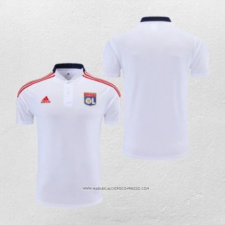 Maglia Polo Olympique Lione 22-23 Bianco