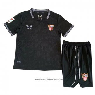 Maglia Sevilla FC Portiere 23-24 Bambino Nero