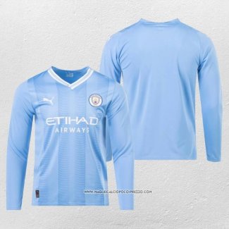 Prima Maglia Manchester City 23-24 Manica Lunga