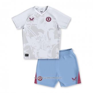 Seconda Maglia Aston Villa 23-24 Bambino