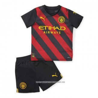 Seconda Maglia Manchester City 22-23 Bambino