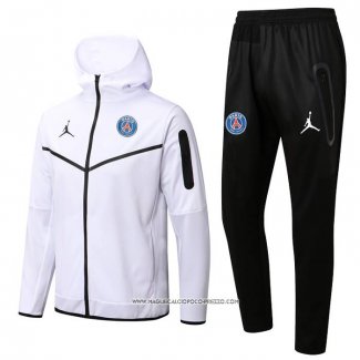 Tuta con Cappuccio Paris Saint-Germain 22-23 Bianco