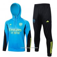 Tuta da Track Felpa Arsenal 2023-2024 Blu