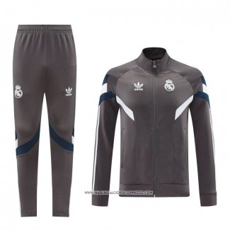 Tuta da Track Giacca Real Madrid 2024 Grigio -25