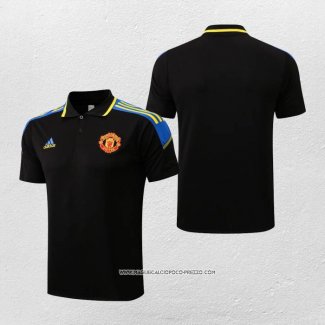 Maglia Polo Manchester United 22-23 Nero