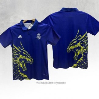 Maglia Real Madrid Blu Thailandia Dragon 24-25