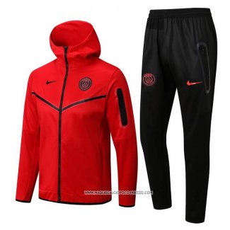 Tuta con Cappuccio Paris Saint-Germain 22-23 Rosso